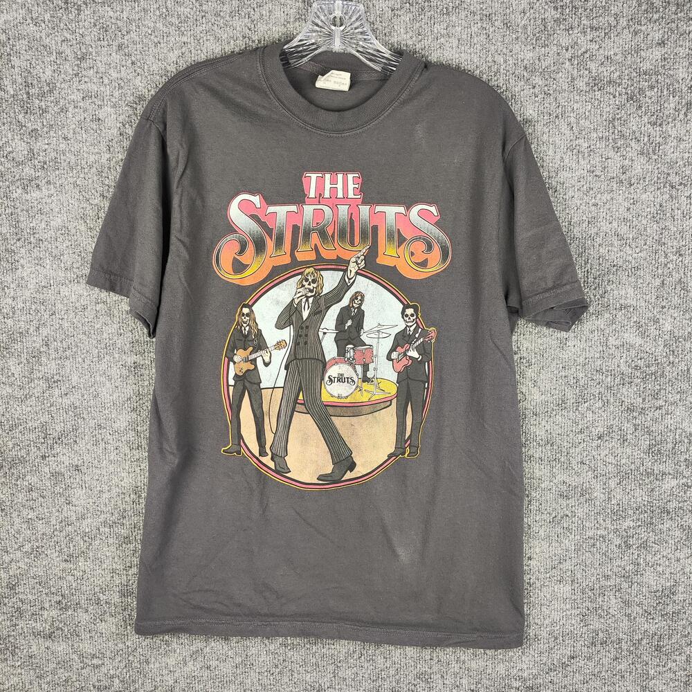 The Struts Shirt Mens Medium Gray Tour 2023 Graphic Band Tee Rock Music